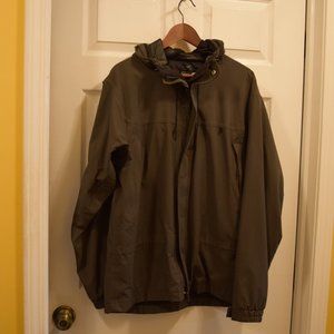 REI Men's Rain Jacket/Coat L Vintage 4pocket underarm vents